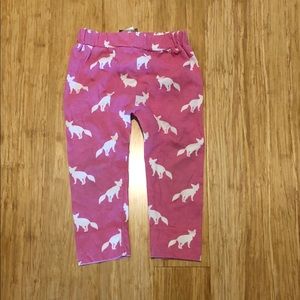 Kate Quinn 100% Organic Cotton Pink Fox Pants, 2T
